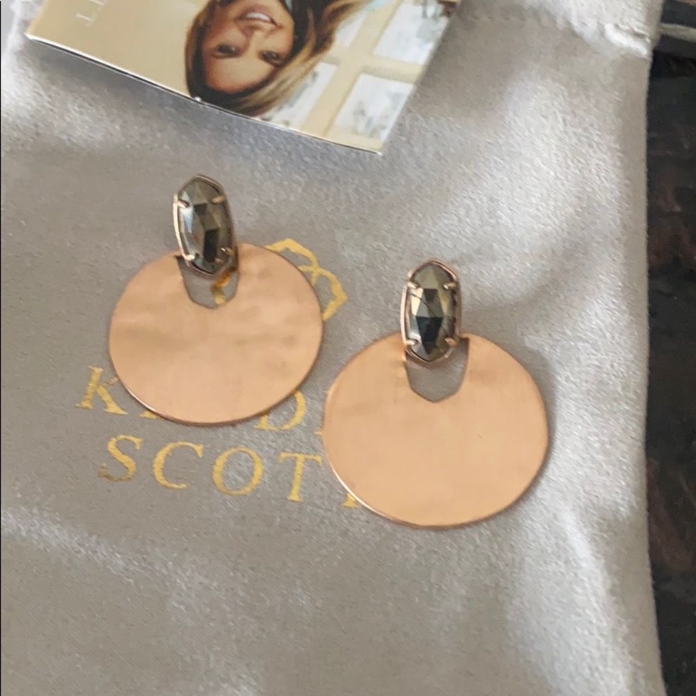 Kendra Scott  rose gold earrings